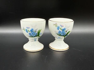 Royal Albert Forget Me Not Egg Cups Set (Pair) Bone China England - Picture 1 of 4
