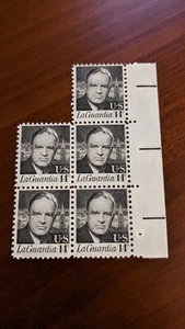 LaGuardia #1397 - Fourteen Cents - U.S. stamp - block of five - MNH - Bild 1 von 1