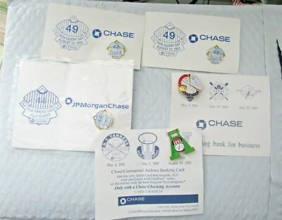 LOT OF 5 CHASE NEW YORK YANKEES ENAMEL PINS W/OLDTIMERS DAY REGGIE JACKSON #44 - Image 1 of 3