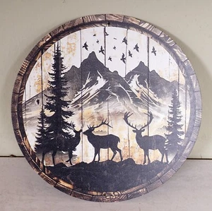 Schöne jagdliche Wanddekoration Blechschild Jagdbild Hirsch - Bild 1 von 1