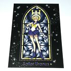 Sailor Uranus Postcard Postmark Moon Stained glass style HARUKA TAIWAN POP SHOP