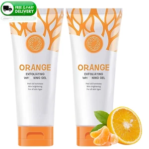 2PCS Natural Orange Exfoliating Gel Scrub for Face & Body Peeling Collagen ✅ - Picture 1 of 12