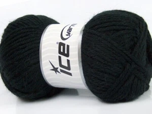 4-Skein Lot Zerda Alpaca Yarn FREE SHIPPING medium 4x100g Black - Picture 1 of 4