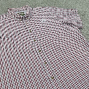 Drake Shirt Mens XXXL Performance Fishing Button Up Short Sleeve Texas A&M Aggie - Picture 1 of 12
