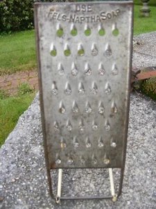 Vintage Used FELS-NAPTHA SOAP Promo Metal Food Shredder/Grater. Made in USA. - Picture 1 of 2