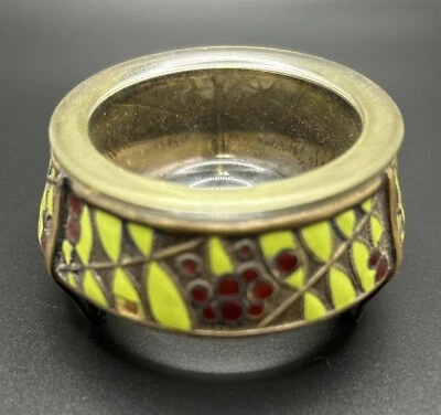 Plato de mostaza caviar bodega de sal abierta de plata Melchior ruso Hommet de colección Foto 1 de 4