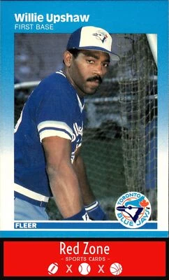 1987 Fleer - #239 Willie Upshaw NM Set Break. - Image 1 of 2