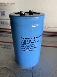 Cornell Dubilier Capacitor 3300uf 450 vdc 520CE1111 -10% +50% -40C +85C - Picture 1 of 4