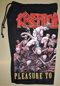 Kreator Pleasure To Kill Cotton Shorts Sweatpants Free Size Thrash Metal Band - Picture 1 of 2