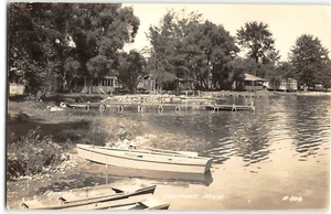 RPPC FREMONT LAKE Fremont, Michigan Newaygo County 1949 Vintage Postkarte - Bild 1 von 2