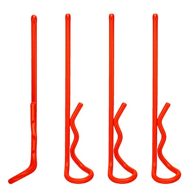 Karosserie Klammern Clips 48 mm neon orange für RC Car 1:10 4 Stk partCore 31002 - Bild 1 von 2