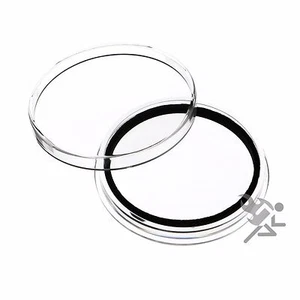 1,75 Zoll Challenge Münzkapseln, Air-Tite Halter x44 mm schwarzer Ring, 5er-Pack - Bild 1 von 2