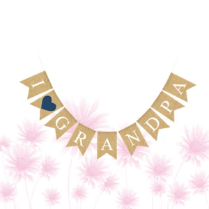 Banner de aventura de arpillera de yute pancarta colgante de Navidad decoraciones de jubilación - Imagen 1 de 11