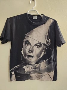 Vintage Wizard Of Oz T-Shirt 1992 Stanley Desantis Tin Man Double Sided Large - Picture 1 of 6