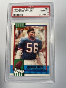 1990 Topps Tiffany Lawrence Taylor #52 PSA 10 - Picture 1 of 2