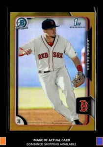 2015 Bowman #BCP64 Jordan Betts Chrome Prospects Gold Refractors /50 Red Sox - Picture 1 of 2