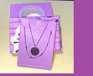 Gemma Simone Two Necklace Layering Set Silberfarben - Bild 1 von 1