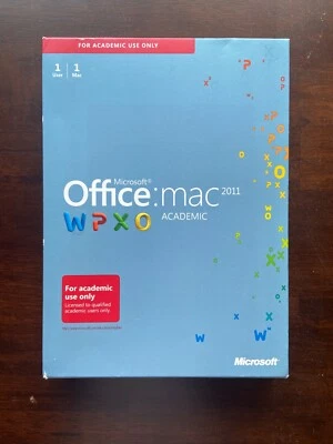 Microsoft Office University 2011 Mac Full Version Academic WPXO - w/ Key - Image 1 of 2