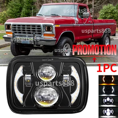 Faros LED 7X6" altos/bajos nuevos ajustes actualización aptos 1978-1986 para Ford F250 F-250 XLT 2 piezas Foto 1 de 4