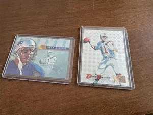 1995 Fleer Metal NFL Drew Bledsoe ~ 2 Inserts Silver Flashers Platinum Portraits - Picture 1 of 2