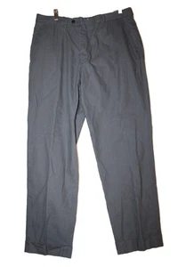 Natalino Flat Front Garment Washed Gray Flat Front Trouser 36x30 Portugal - Picture 1 of 12