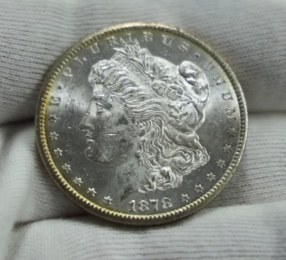 1878 CC US Morgan Silver Dollar Unc Key Date Nice Luster - Image 1 of 2