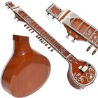 HAHAPA Electric Sitar Ravi Shankar Style Tun Wood Indian with Bag Strings Mizrab