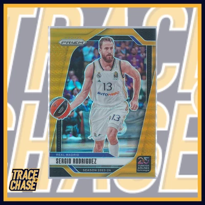 2024-25 Panini Prizm Euroleague Basketball Sergio Rodriguez Gold 3/10 #157 - Image 1 of 3