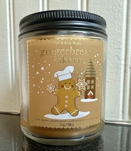 Bath & Body Works Gingerbread Bakery 7oz Single Wick Candle, New - Picture 1 of 3