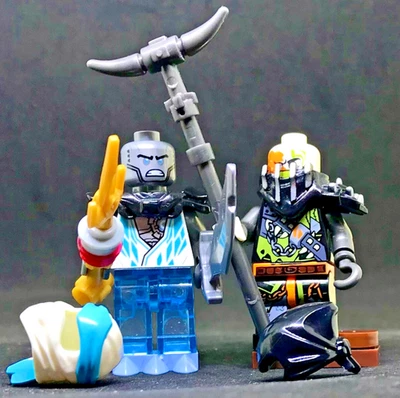 NINJAGO LEGO © NINJA NINDROID ZANE ICE + MUZZLE WARRIOR CUSTOMS - Imagen 1 de 4