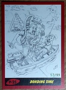 2017 Mars Attack's The Revenge Red Card P-25 BONDING TIME. - Picture 1 of 3