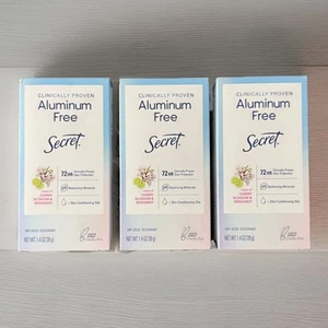 3PK Secret Clinically Proven Aluminum Free CHERRY BLOSSOM & BERGAMOT Deodorant - Picture 1 of 1