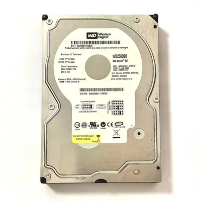 WD Caviar SE WD2500SB 250GB 7200RPM 8MB PATA ATA IDE 3.5'' PC HDD Hard Drive - Image 1 of 3