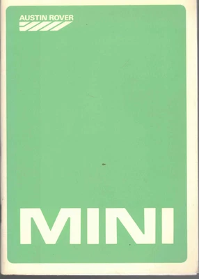 Mini  Original 1985 Owner's Handbook. - Image 1 of 2