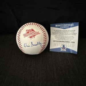 VIN SCULLY SIGNED RARE 1988 WS Ball BASEBALL BECKETT WITNESSED Rare - Picture 1 of 8
