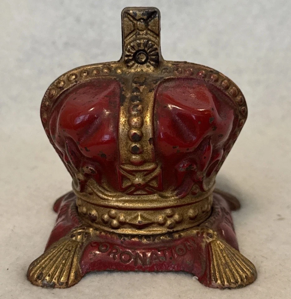 De colección 2 de junio 1953 Reina Isabel II Coronación Coronación Hierro Fundido Moneda Banco Inglaterra Foto 1 de 4