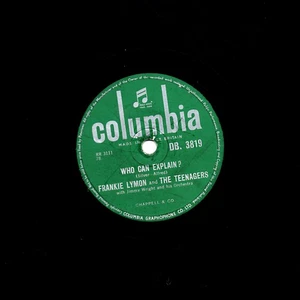 1956 FRANKIE LYMON 78 I PROMISE TO REMEMBER / WHO CAN EXPLAIN COL. DB 3819 V+ - Picture 1 of 2