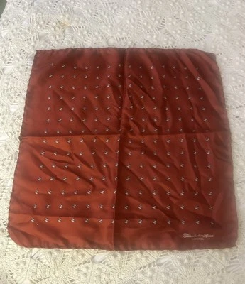 TURNBULL & ASSER Red Birds bolso quadrado de seda - Imagem 1 de 3