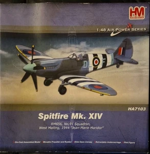 Hobbymaster Spitfire Mk.XIV No.91 Sqn West Malling "Jean-Marie Maridor" HA7103 - Picture 1 of 4
