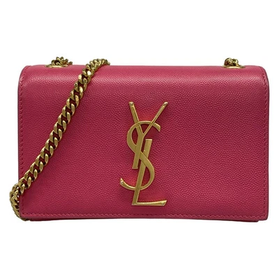 Auth SAINT LAURENT PARIS Classic Monogram Saint Laurent Satchel 344620 Pink - Image 1 of 4