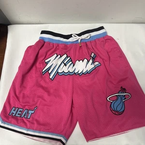 Miami Heat Shorts Herren M Pink NBA Basketball Vice Just Don Made in USA - Bild 1 von 14