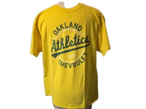 Rara maglia promozionale Oakland Athletics Chevrolet / gialla ufficiale MLB 2015 taglia XL - Foto 1 di 4