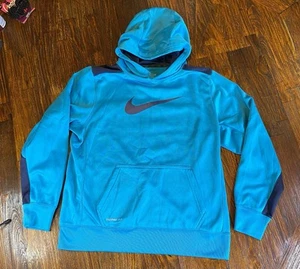 Nike Boys XL Hoodie Therma-Fit Pullover Sweater Youth Extra Large Turquoise - Picture 1 of 8