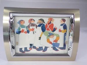 Rie Munoz Framed COFFEE BREAK Art Card Print Frame Size 6.5" x 8.5" Alaskan Art - Picture 1 of 7