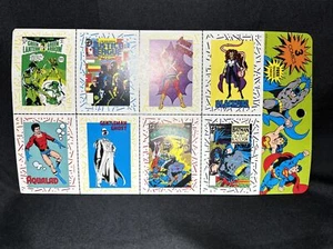 1989 DC Comics Great Heroes Villains Teams Sammelkarte ungeschnittenes Blatt - Bild 1 von 15
