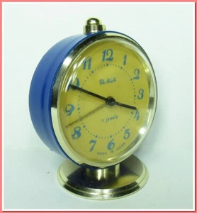 Horloge Réveil Slava , mécanique, déco vintage année 1980's #30724 - Imagen 1 de 10