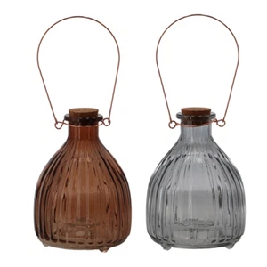 2 X Wespenfallen Glas geriffelt Insektenschutz L 12,3 X T 12,3 X H 17,8cm EG27 - Bild 1 von 1