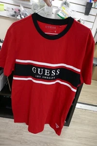 VTG Guess Los Angeles T-Shirt Men L Red T-Shirt - Picture 1 of 3