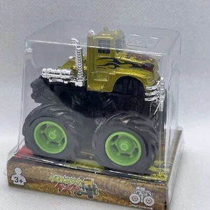 MiniMonster 4WD Friction Monster Truck 4x4 New Ray Toys Company Yellow Dragon - Picture 1 of 5