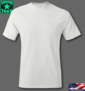 New Hanes t-shirts, White Size Small Adult, Unisex 100% Cotton Authentic-T 5250 - Picture 1 of 2